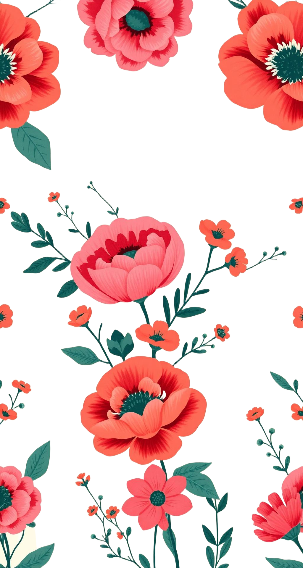 Retro floral bouquet
